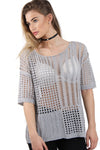 Knitted Ripped Hole Design Top