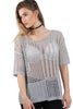 Knitted Ripped Hole Design Top