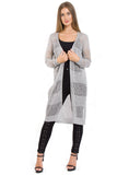 Lightweight Longline Midi Length Knitted Cape Cardigan