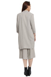 Linen Matching Longline Blazer and Culotte Co-Ord Set