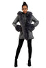 Long Faux Fur Hooded Long Biker Leather Coat Three Colors Available