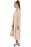 Longline Shirt Dress With Cape Back