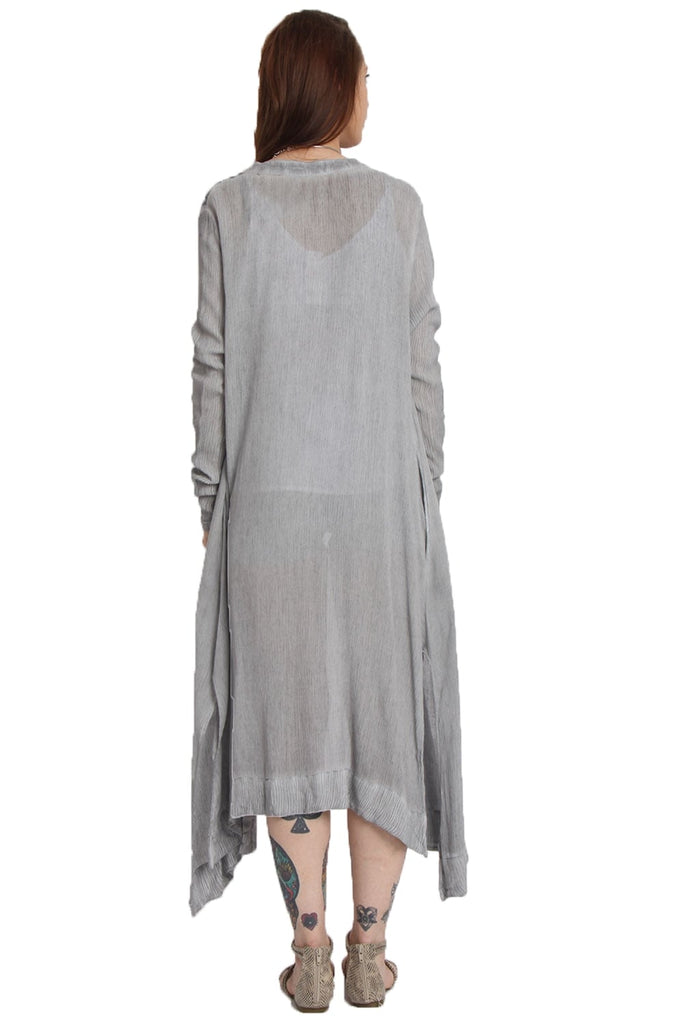 Maxi Shirt Dress With Embroidery And Side Split – Urban Mist UK