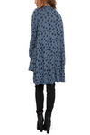 Oversized Printed Drape Neck Top