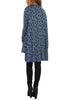 Oversized Printed Drape Neck Top