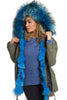 Oversized Fur Trim Hooded Parka Jacket Coat