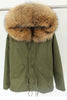 Oversized Fur Trim Hooded Parka Jacket Coat