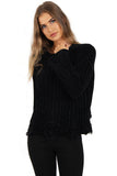 Oversized Soft Chenille Distressed Jumper