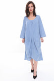 Oversized Tulip Style Floaty Style Tuck Design Pockets Dress