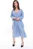 Oversized Tulip Style Floaty Style Tuck Design Pockets Dress