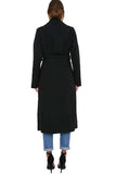 Oversized Wool Waterfall Trench Jacket Coat