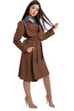 Oversized Wool Waterfall Trench Jacket Coat
