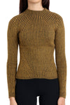 Knitted Ribbed Funnel Neck Jumper