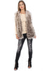 Sequin Leopard Print Ripped Knee High Waist Skinny Jeans
