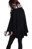 Short Faux Fur Cape With Sleeves