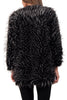 Spike Faux Fur Shaggy Coat Jacket