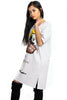 Woman Illustration With Hat print T-Shirt Dress