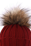 KID Detachable Fur Bobble Pom Pom Hat