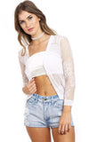 summer cropped top cardigan
