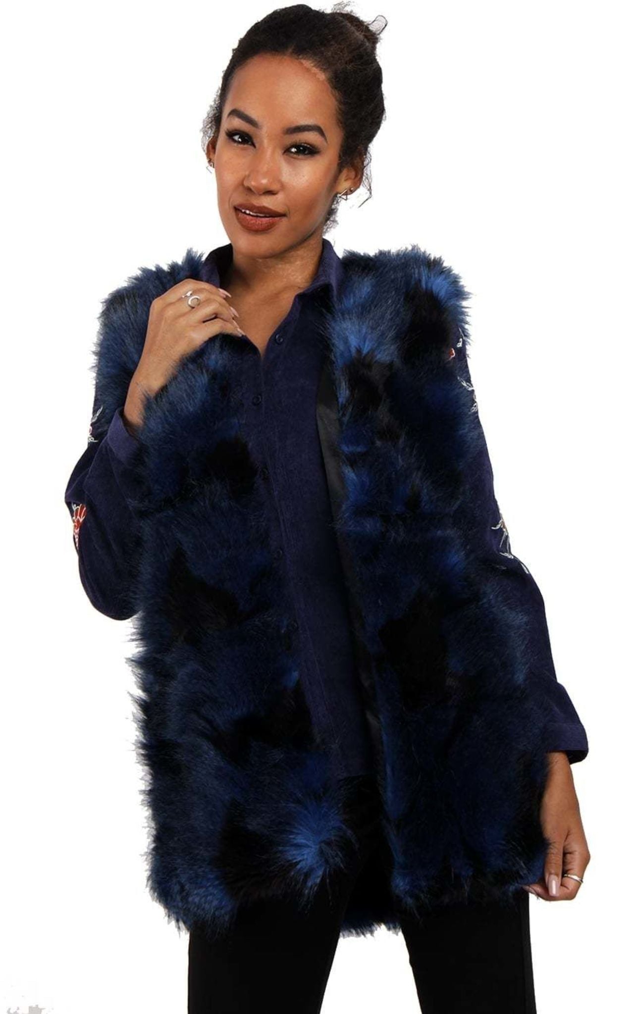 faux fur gilets