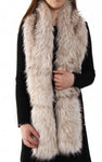 Thick Soft Fluffy Faux Fur Long Collar Scarf