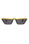 Designer Small Square Stripe Sunglasses