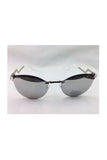 Cat Eye Sunglasses with Diamante and Curved arms